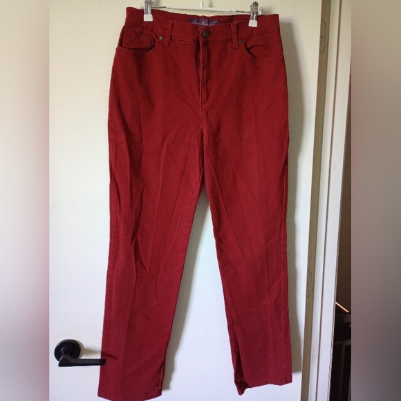 Gloria Vanderbilt Denim - Gloria Vanderbilt Dark Red Amanda Jeans Size 10